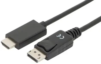 DIGITUS Câble d'adaptateur DisplayPort 1.2, DP - HDMI-A, 1 m
