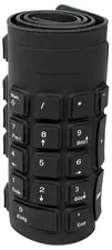 LogiLink Flexible Silikon-Tastatur, kabelgebunden, schwarz