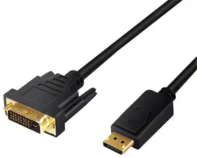 LogiLink Cordon convertisseur DisplayPort - DVI, 3,0 m, noir