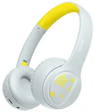 LogiLink Casque audio BT 5.4 MUSIC BUDDIES, bleu clair/jaune