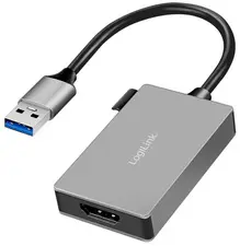 LogiLink Adaptateur vidéo USB 3.0 - HDMI Vidéo, gris