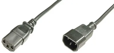 DIGITUS Câble de rallonge trois broches, 1,2 m, noir