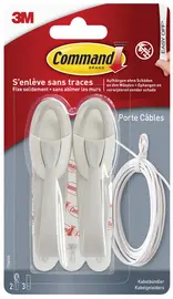3M Command Crochet porte-câbles, taille: M, blanc