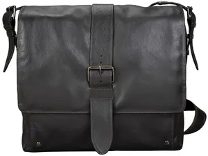 PRIDE&SOUL Sac à bandoulière "NEO", cuir, marron foncé