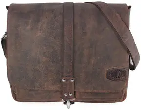 PRIDE&SOUL Sac à bandoulière "MR LIAM", cuir, marron foncé