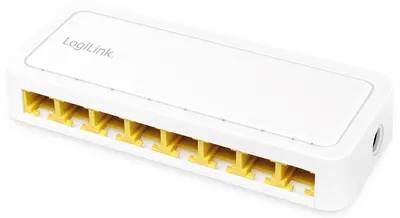 LogiLink Switch de bureau Gigabit Ethernet, 8 ports, blanc