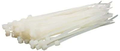 LogiLink Attache-câbles, 400 x 4,4 mm, nylon, blanc
