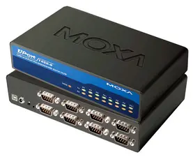 MOXA hub RS-232 avec port USB 2.0,8 ports,desktop, avec bloc