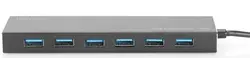 DIGITUS Hub USB 3.0 Super Speed, 7 ports, avec alimentation