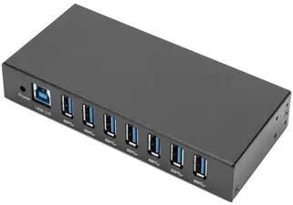 DIGITUS Hub USB 3.0 Industrial Line, 7 ports, noir