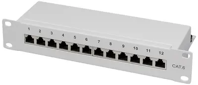 Logilink Panneau de brassage 10" cat. 6, blindé, 12 ports