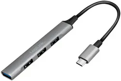 LogiLink Slim Hub USB 3.2 Gen 1, 4 ports, boîtier aluminium