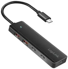LogiLink Hub USB 3.2 Ultra Slim, 4 ports, 2x USB-A, 2x USB-C