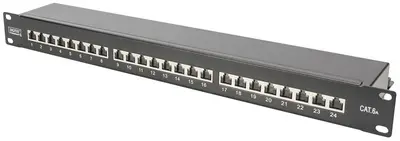 DIGITUS Panneau de brassage 19", Cat.6A, classe EA, 24 ports