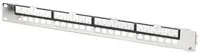 DIGITUS Panneau de brassage modulaire, 1 U, 24 ports, argent