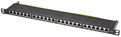 LogiLink Panneau de brassage 19" Cat.6A, 24 ports, 0,5 U