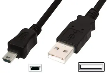 DIGITUS Câble de raccordement USB 2.0, USB-A - USB-B mini,