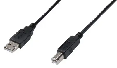 DIGITUS Câble USB 2.0, USB-A mâle - USB-B mâle, 1,8 m
