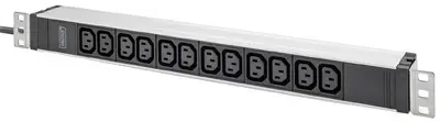 DIGITUS Multiprise 19", 12 prises, 1 U