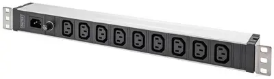 DIGITUS Multiprise 19", 9 prises, 1 U