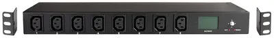 LogiLink Multiprise IP, 8 ports, 1 U, noir
