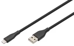 DIGITUS Câble silicone, USB-A - Lightning, 1,0 m