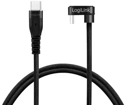 LogiLink Câble USB 2.0, USB-C mâle - USB-C mâle, 2,0 m, noir