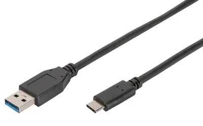 ASSMANN Câble USB 2.0, USB-C mâle - USB-A mâle, 1,0 m