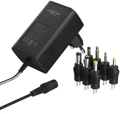 ANSMANN Bloc secteur universel APS 600, 7,2 W / 3-12 V, noir