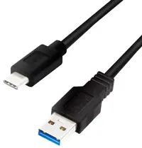 LogiLink Câble USB 3.2, USB-A - USB-C, 2,0 m, noir