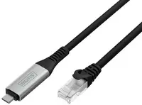 DIGITUS Câble Ethernet USB 3.2, USB-C - RJ45 mâle, 2 m