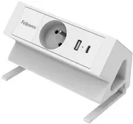 Fellowes Multiprise de table Power Desk, type E, blanc