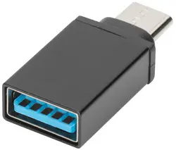 DIGITUS Adaptateur USB, USB-C - USB-A, noir