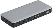 DIGITUS Station d'accueil USB-C, 11 ports, gris/noir