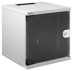 DIGITUS Coffret mural 10" série Compact, 6U, gris clair