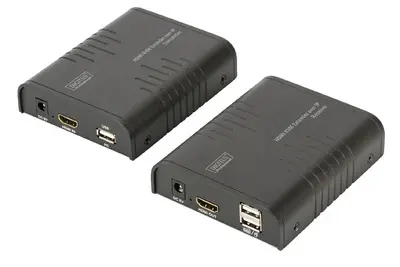 DIGITUS Amplificateur HDMI KVM, Local + Remote, 120 m