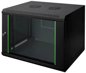 DIGITUS Boîtier mural 19" Dynamic Basic, 9 U, noir