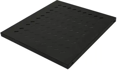 LogiLink Etagère 19", 1 U, montage fixe, (P)700 mm, noir