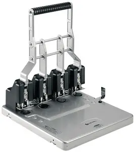 Rexel Perforateur à 4 trous HD4150, noir / argent