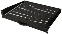 DIGITUS Etagère amovible pour montage fixe 19", 2U, gris