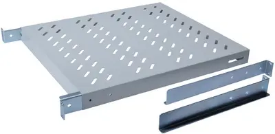 DIGITUS étagère 19", 1U, profondeur:350 mm, gris clair