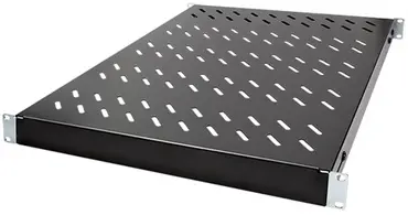 LogiLink 19" Fachboden, 1 HE, verstellbar, (T)570 mm,schwarz