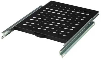 DIGITUS étagère 19", extensible, profondeur: 720mm, noir