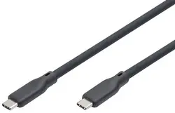 DIGITUS Câble USB 2.0 en silicone, USB-C, 1,0 m, noir