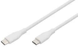 DIGITUS Câble USB 2.0 en silicone, USB-C, 0,5 m, blanc