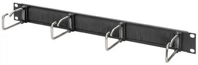 DIGITUS Panneau de rangement 19", 1U, 5 guide-câbles, gris