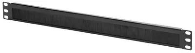 DIGITUS Panneau de passe-câbles 19", 1U, noir