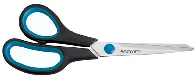 WESTCOTT Ciseaux Easy Grip, longueur: 140 mm, pour gauchers