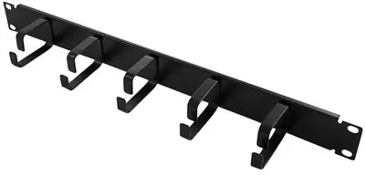 LogiLink Panneau de gestion de câbles 19", 1 U, 5 anneaux en