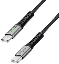 LogiLink USB 3.2 Kabel mit LED, USB-C - USB-C Stecker, 0,5 m